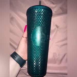 NWT Starbucks Green Sparkle tumbler